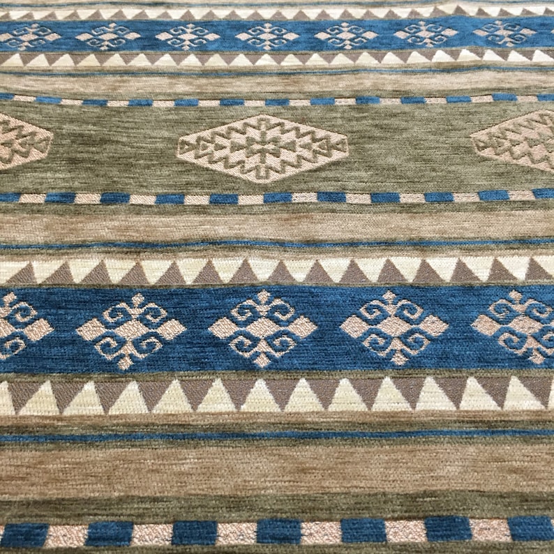 Upholstery Kilim Fabrics by the Yard Turkish Boho Tribal Etsy