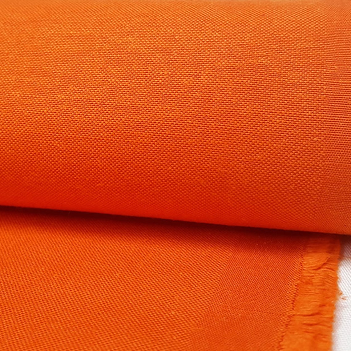 Orange Canvas Fabric by the Yard Waterproof Cotton Canvas Etsy