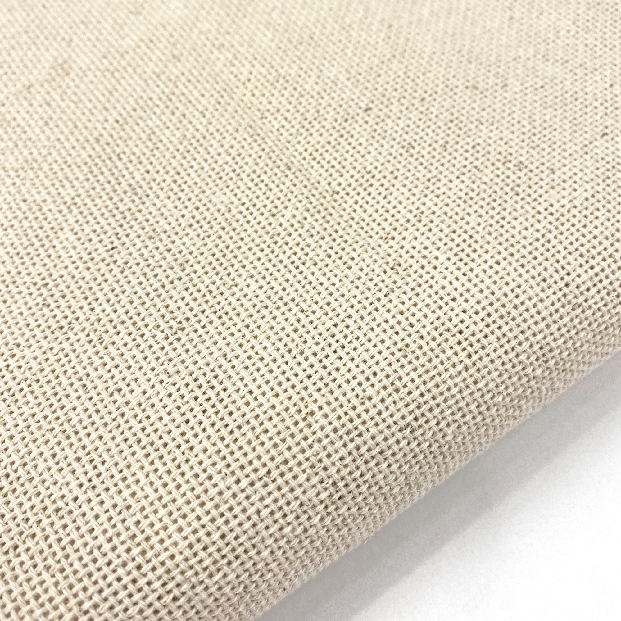 モンクスクロス タフティング生地 86インチ幅 天然コットン ラグクロス