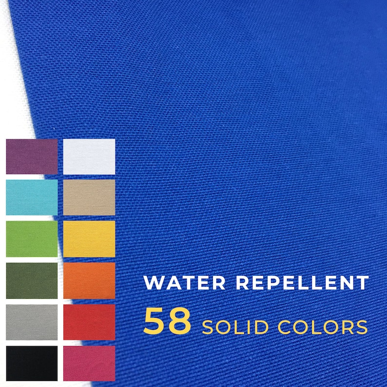 Duck Canvas Fabrics by the Yard Water Repellent Cotton Etsy