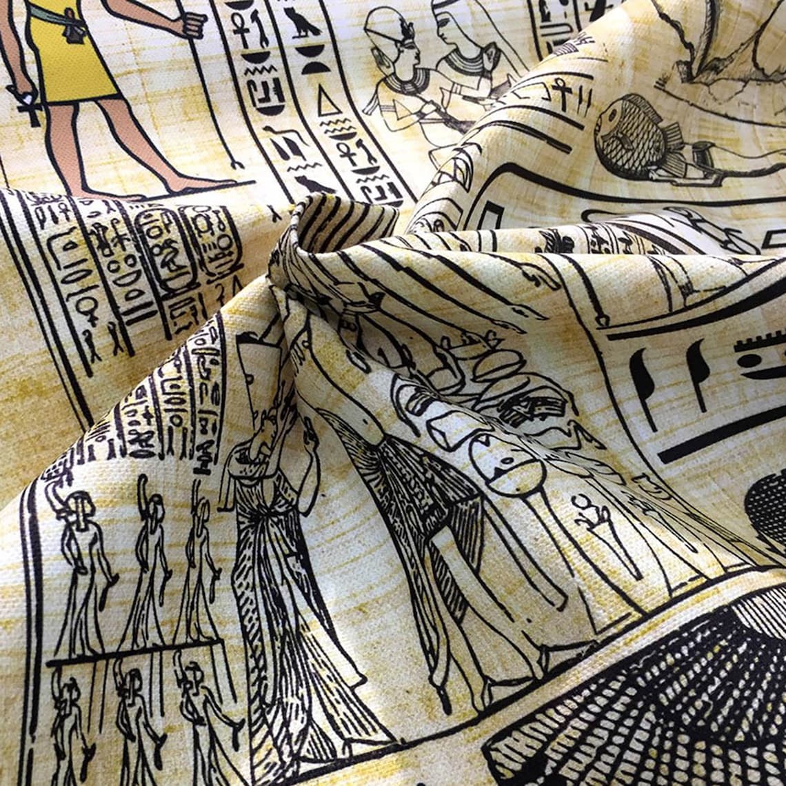 Ancient Egypt Upholstery Fabric by the Yard Historical Etsy