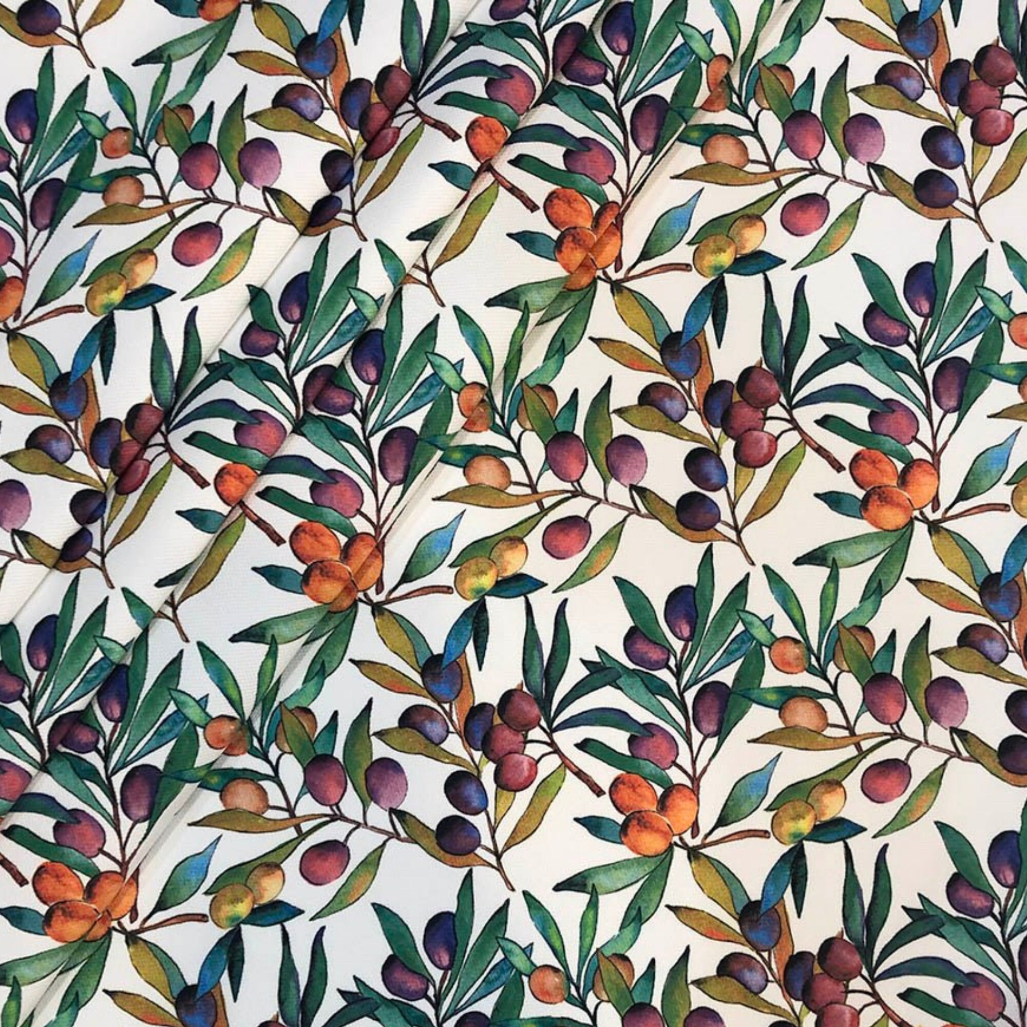 Olive Tree Fabric by the Yard Garden Plant Olive Branch Etsy