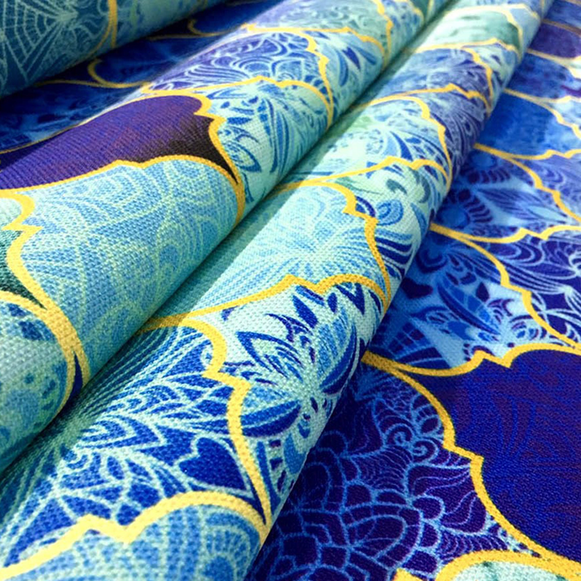 Moroccan Upholstery Fabric by the Yard Turquoise Cobalt Blue Etsy