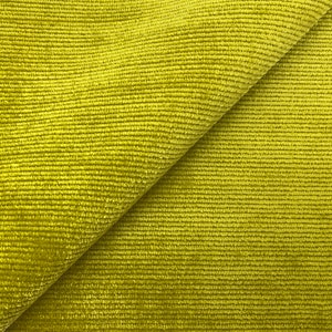 Lime Green Corduroy Upholstery Fabric 16 Wale Pinwale Needlecord Striped Velvet Home Decor Curtain Furniture Chair Sofa Fabric - LAST 1 YARD