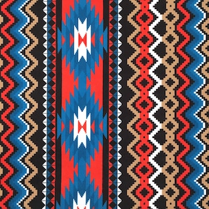 Kilim Pattern Upholstery Fabric, Boho Bohemian Southwestern Aztec Zigzag Print Home Decor Tapestry Furniture Chair Sofa Fabric by the Yard