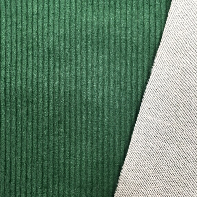 Green Corduroy Upholstery Fabric Wide Wale Velvet Bohemian - Etsy