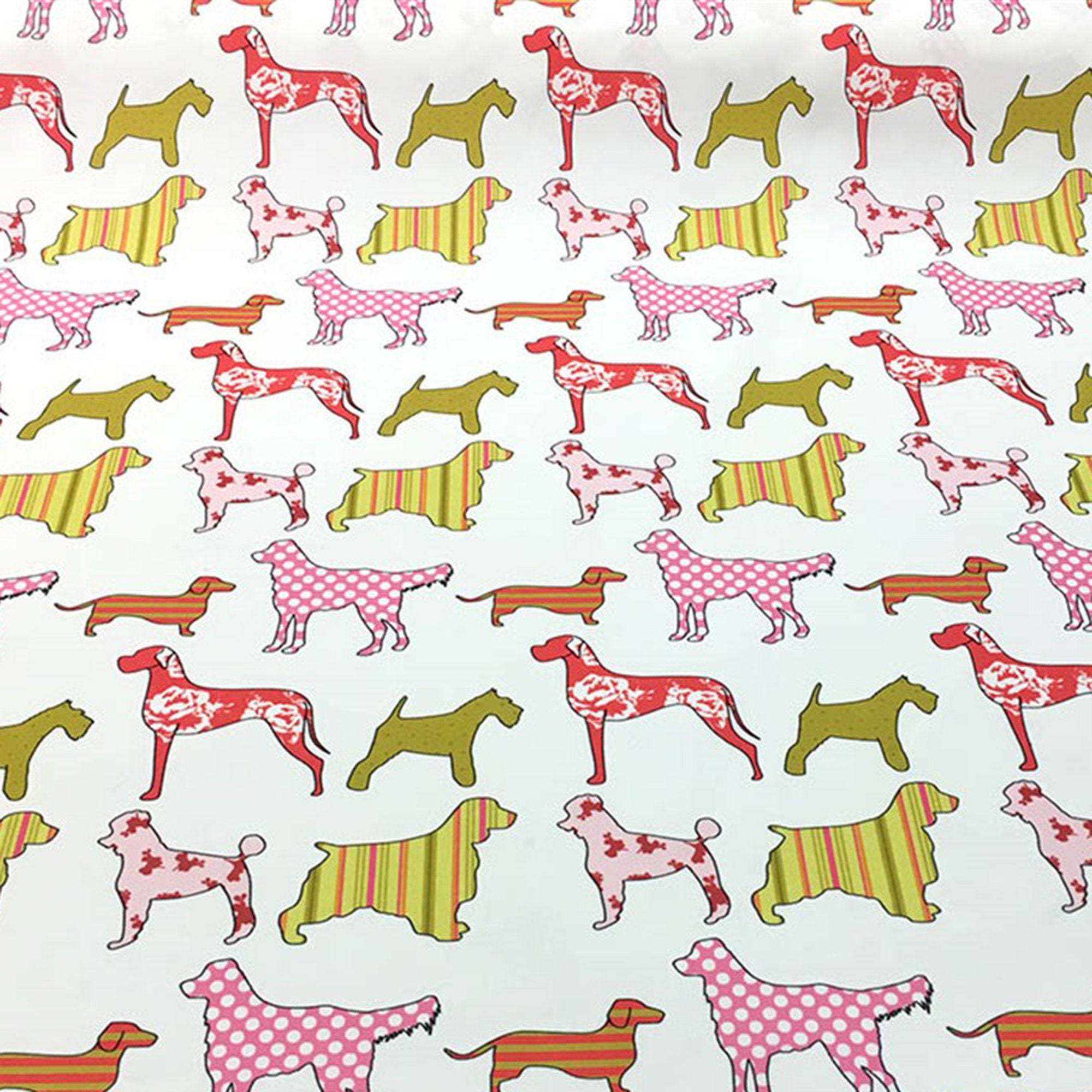 Dog Print Fabric by the Yard Dog Breeds Puppies Print Etsy