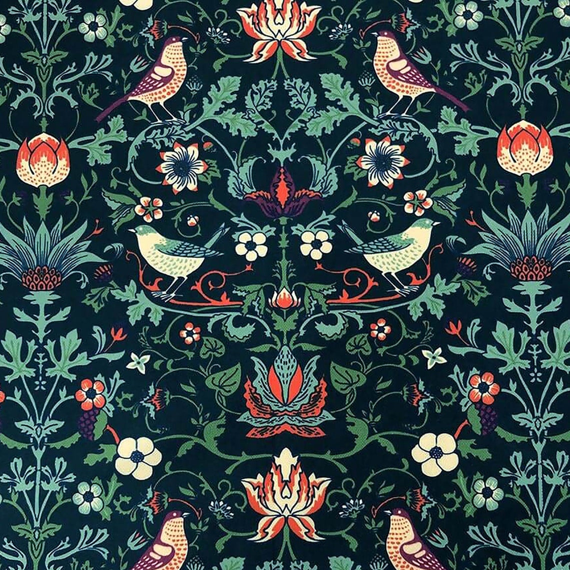 Bird Garden Upholstery Fabric by the Yard William Morris Etsy
