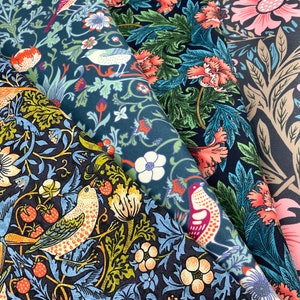 William Morris Fabrics Strawberry Thief Flower Bird Art Print Floral Furnishing Tapestry Curtain Chair Sofa Upholstery Fabric by the Yard image 9