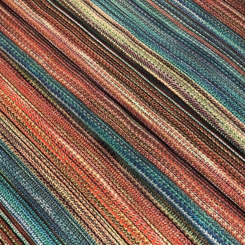 Bohemian Striped Fabric by the Yard Boho Orange Blue Brown Etsy