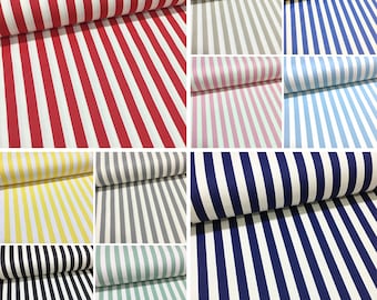 Striped Canvas Fabrics Water Repellent Cotton Outdoor Material Home Textile Curtain Furniture Chair Sofa Upholstery Fabric by the Yard