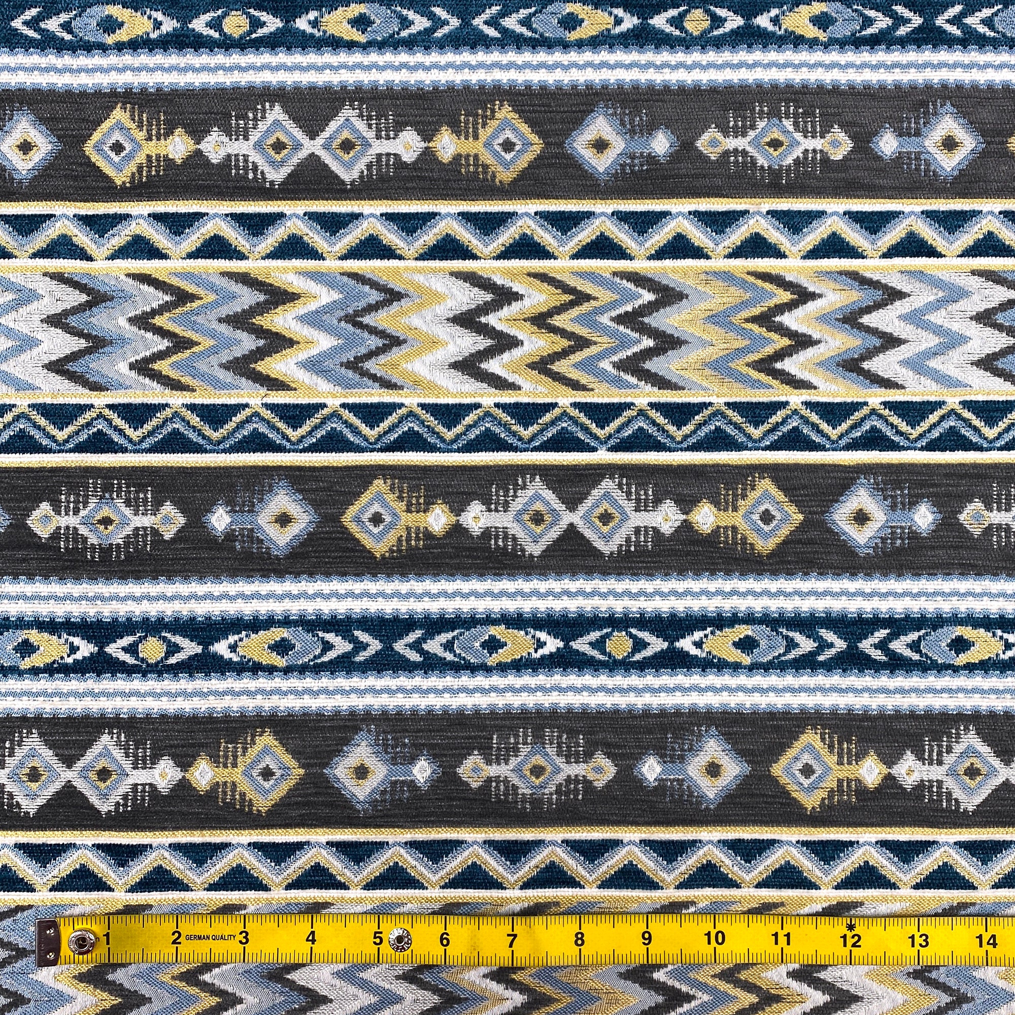  Telas de tapicería oriental turca azul marino por metro, tela  de chenilla tejida azteca tribal bohemio azteca, decoración alfombra, sofá,  silla, muebles, tela de tapicería (39.4 x 55.1 in) : Hogar