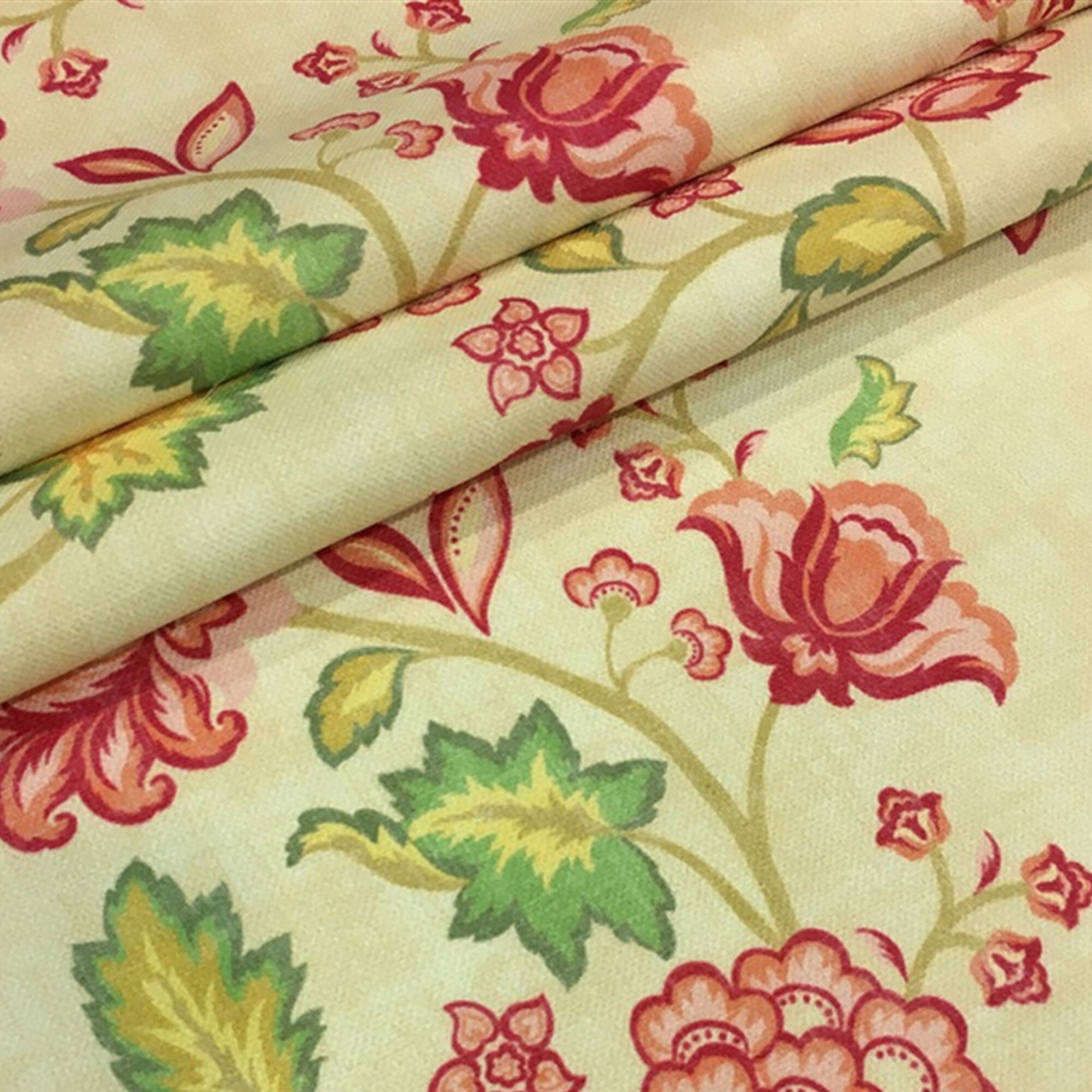 Floral Upholstery Fabric by the Yard Vintage Style Flower Etsy