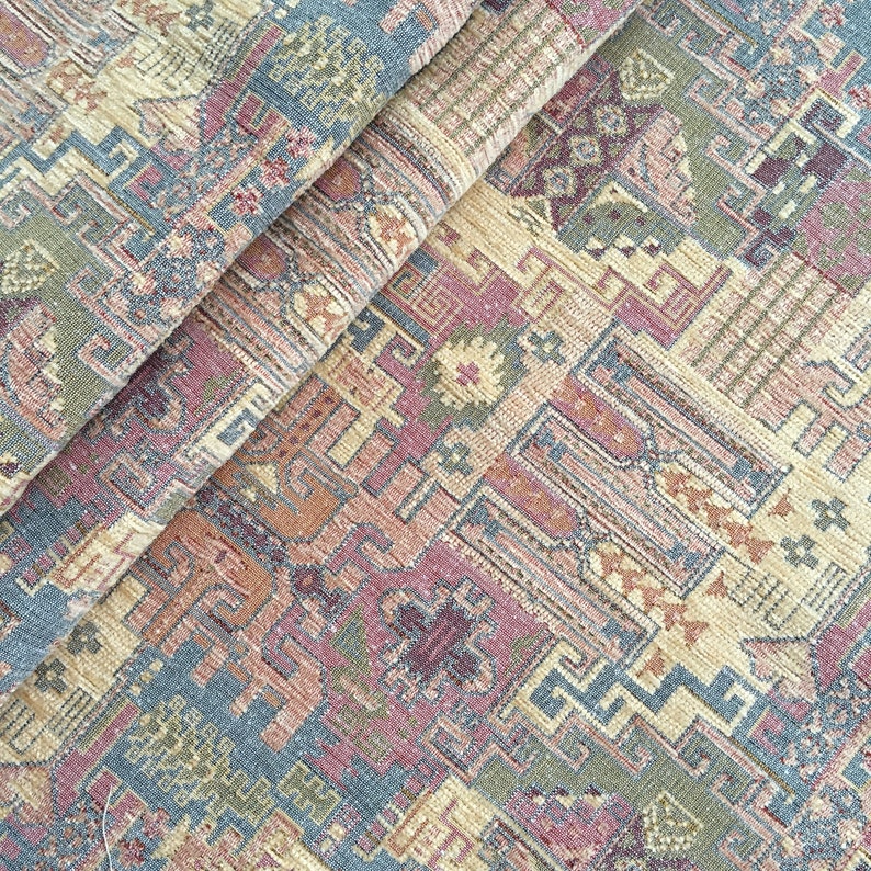 Upholstery Kilim Fabrics by the Yard Boho Turkish Woven Etsy