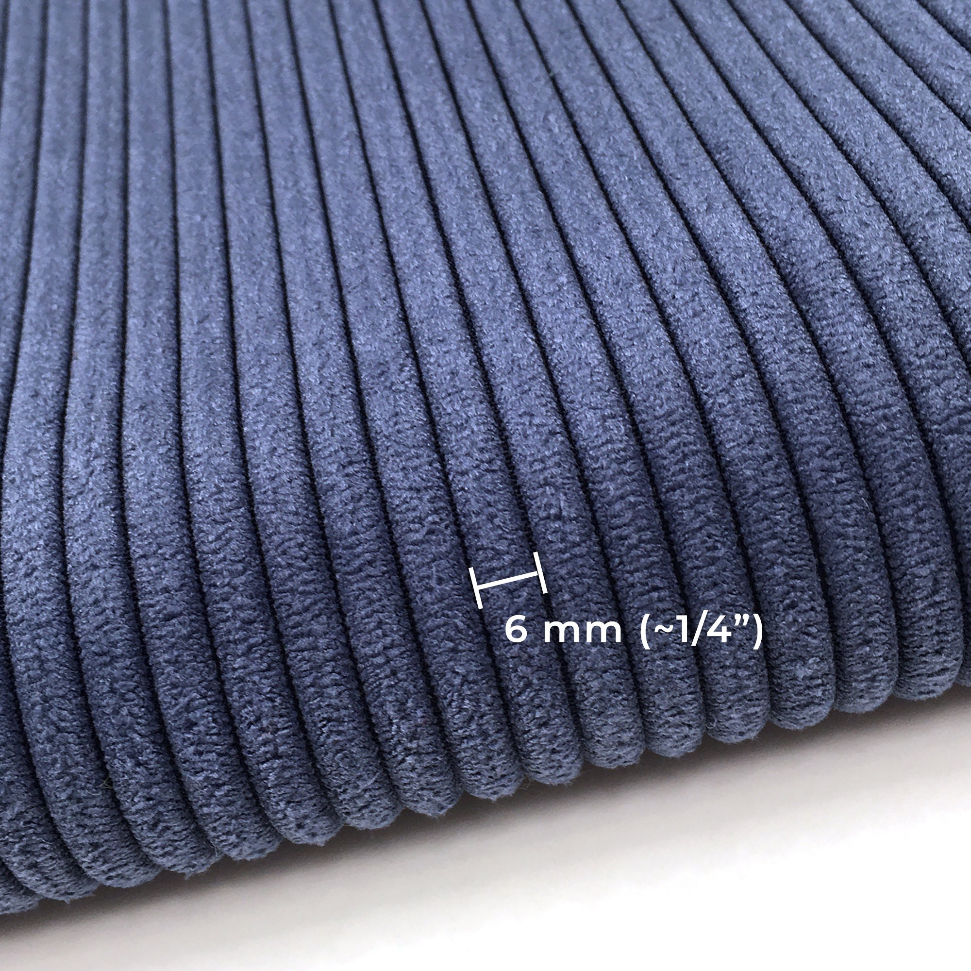 Indigo Navy Blue Corduroy Upholstery Fabric, Fabric Bistro, Columbia