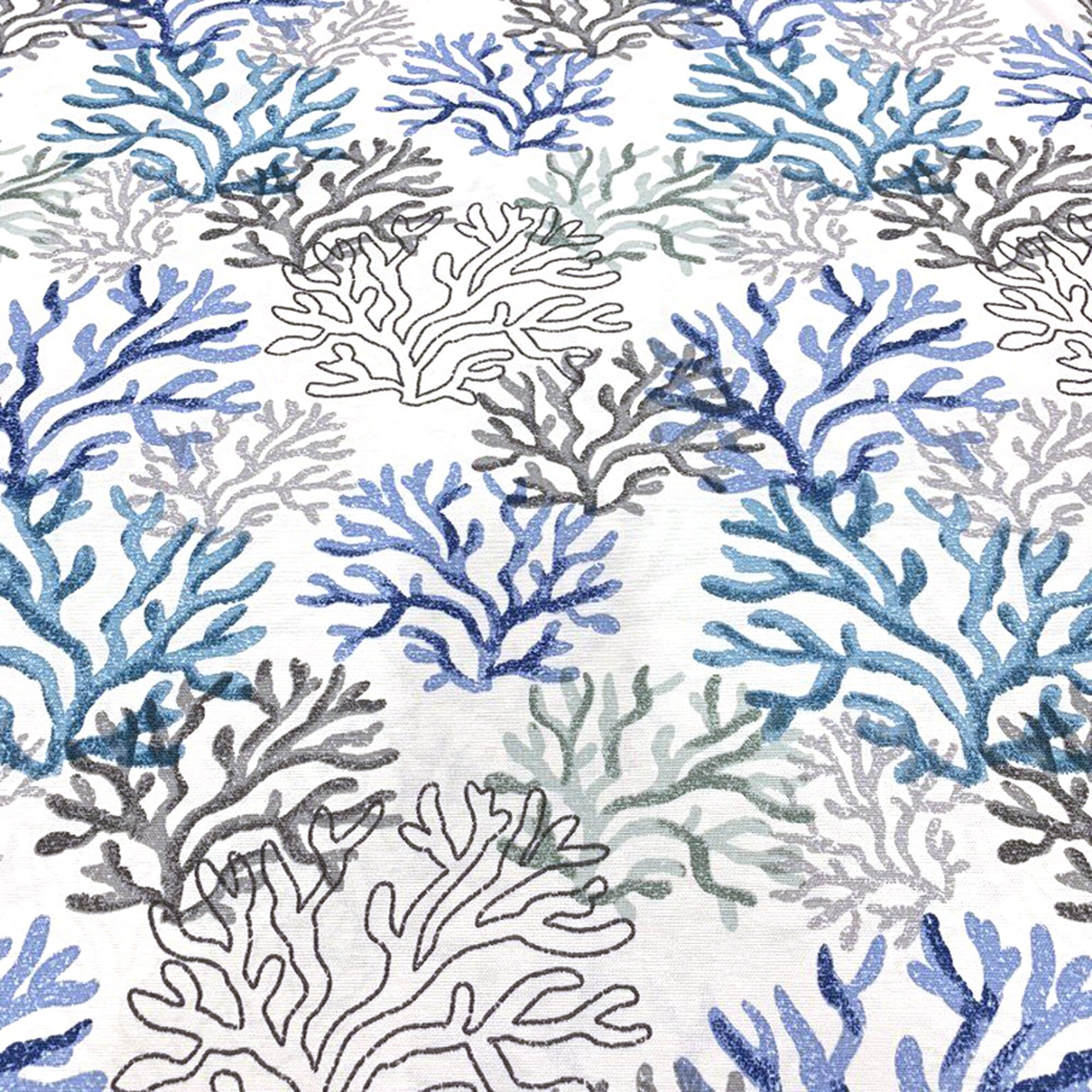 Blue Coral Reef Upholstery Fabric Underwater Water Repellent Etsy