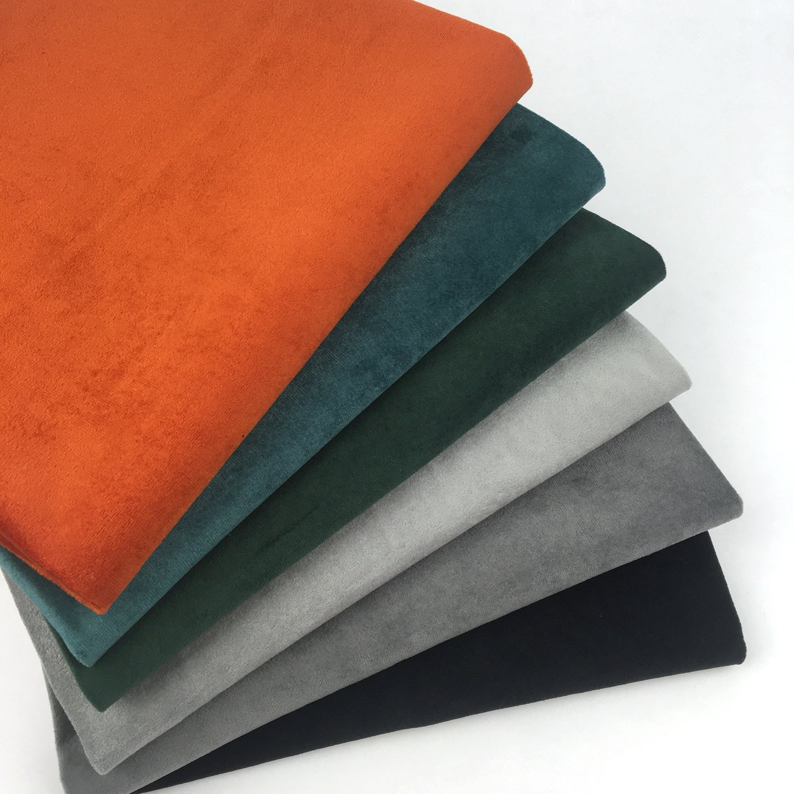 Velvet Upholstery Fabrics by the Yard Soft Semi Matte Velvet Etsy