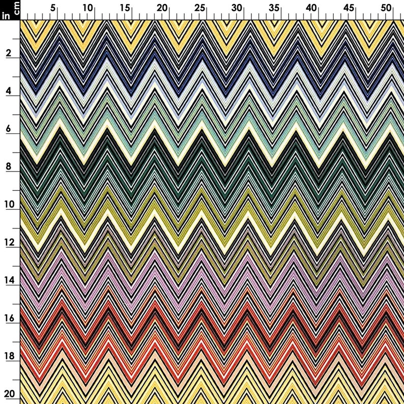 Modern Zigzag Chevron Upholstery Fabrics, Colorful Geometric Print Decorative Home Decor Furniture Chair Sofa Upholstery Fabric by the Yard image 3