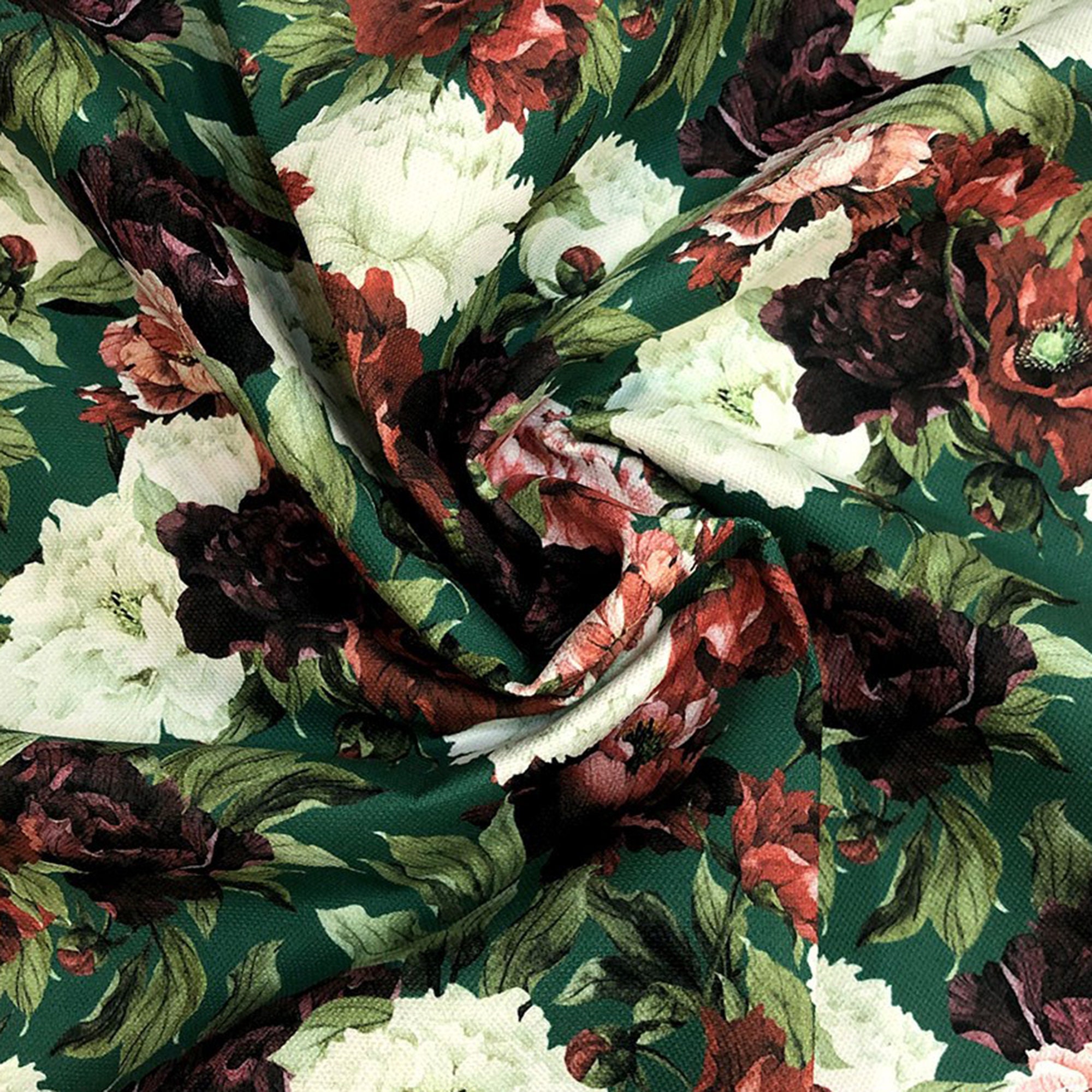 Fabric Upholstery Vintage Style Floral Upholstery Fabric Retro Flowers