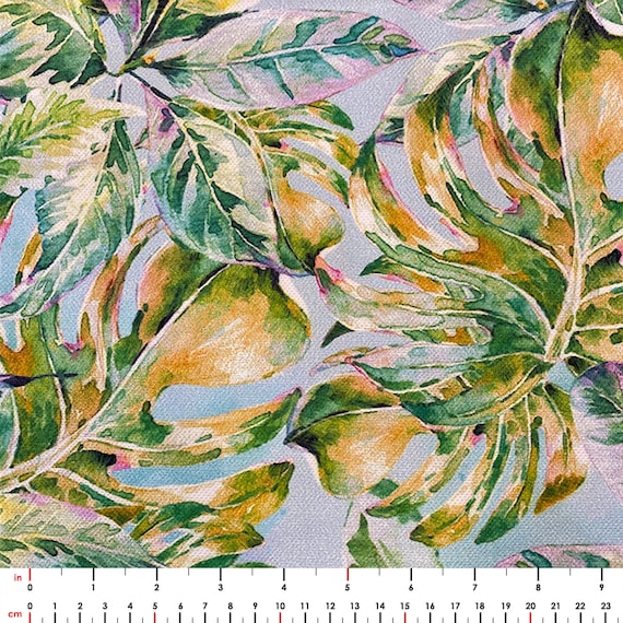 Boho Leaves Upholstery Fabric by the Yard, Multicolor Watercolor Autumn  Leaves Print Home Decor Sofa Chair Bench Furniture Fabric 