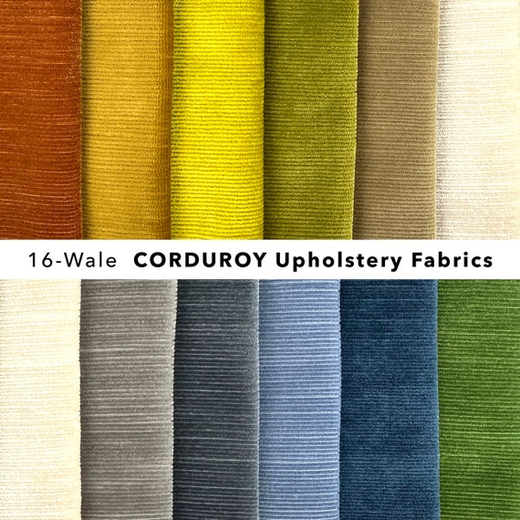 Corduroy Velvet Upholstery Fabrics Needlecord Pinwale Striped Velvet  Material Home Decor Curtain Furniture Chair Sofa Primary color: Lime  Yellow