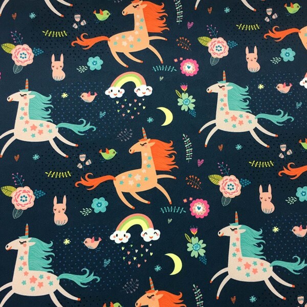 Unicorn Fabric - Etsy