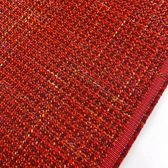 Red tweed fabric best sale