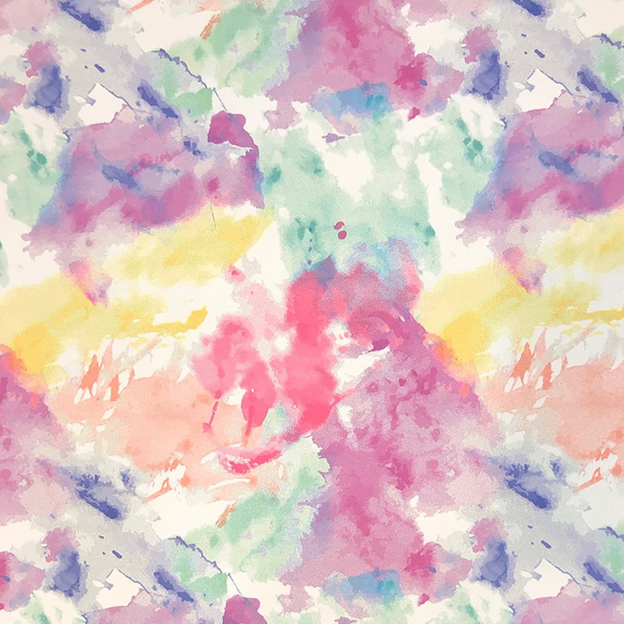 Pastel Rainbow Watercolor Fabric by the Yard Abstract Boho Etsy