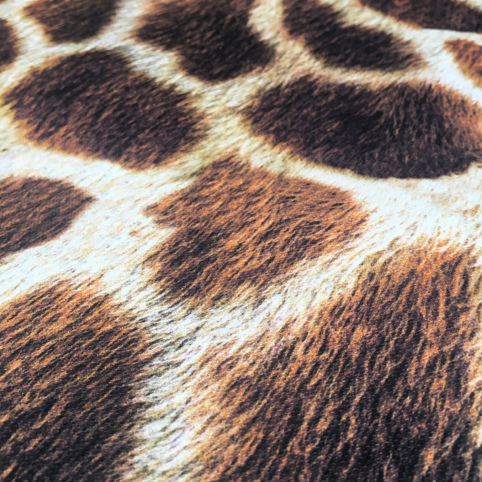 Giraffe Print Fabric by the Yard Brown Animal Fur Pattern | Etsy
