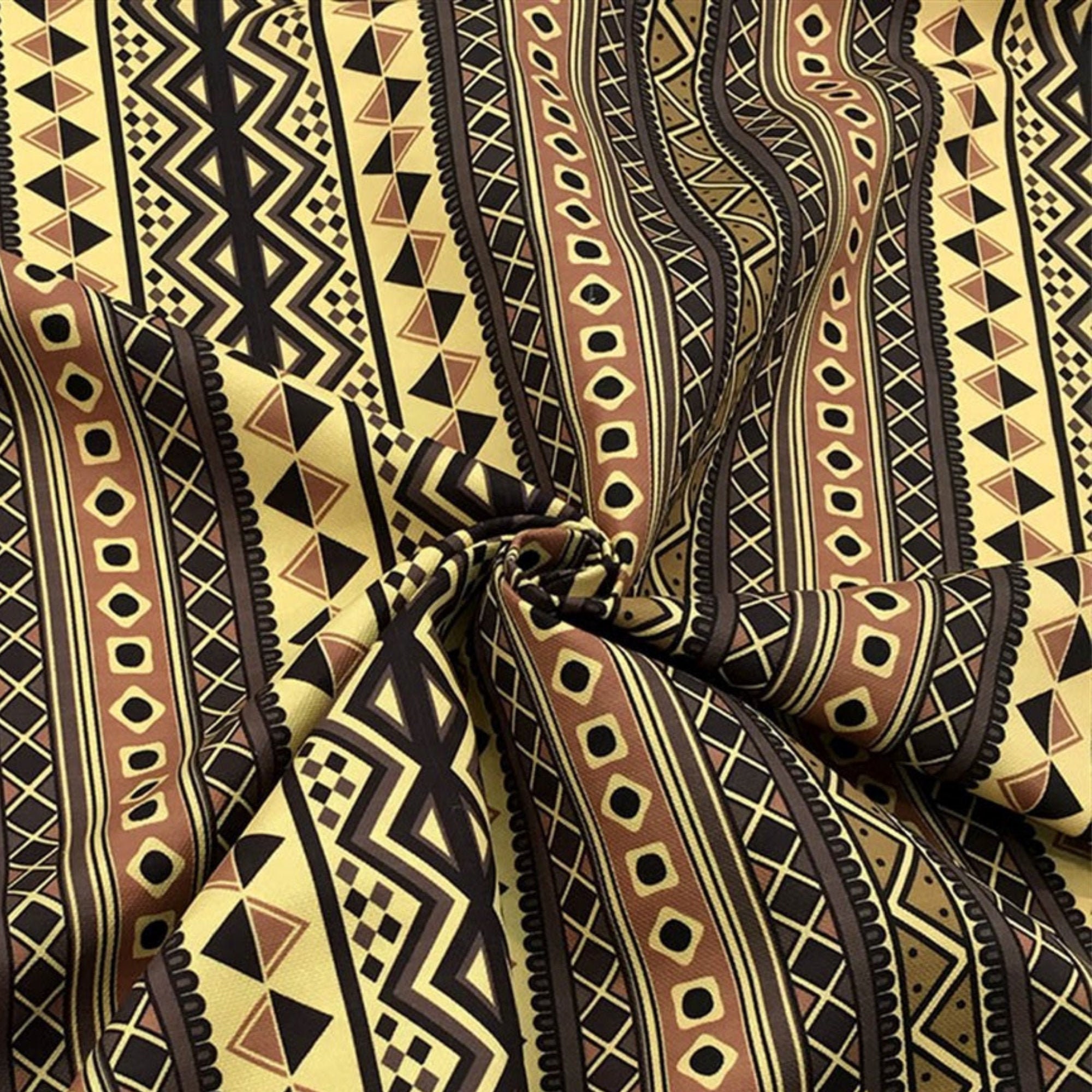 Tribal African Mudcloth Print Fabric by the Yard Boho Etsy