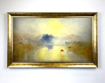 TV Frame for Samsung The Frame, Champagne Gold Gilded Custom Bezel Frame for TCL Hisense Canvas TV Cover, 32, 43, 50, 55, 65, 75, 85 inch