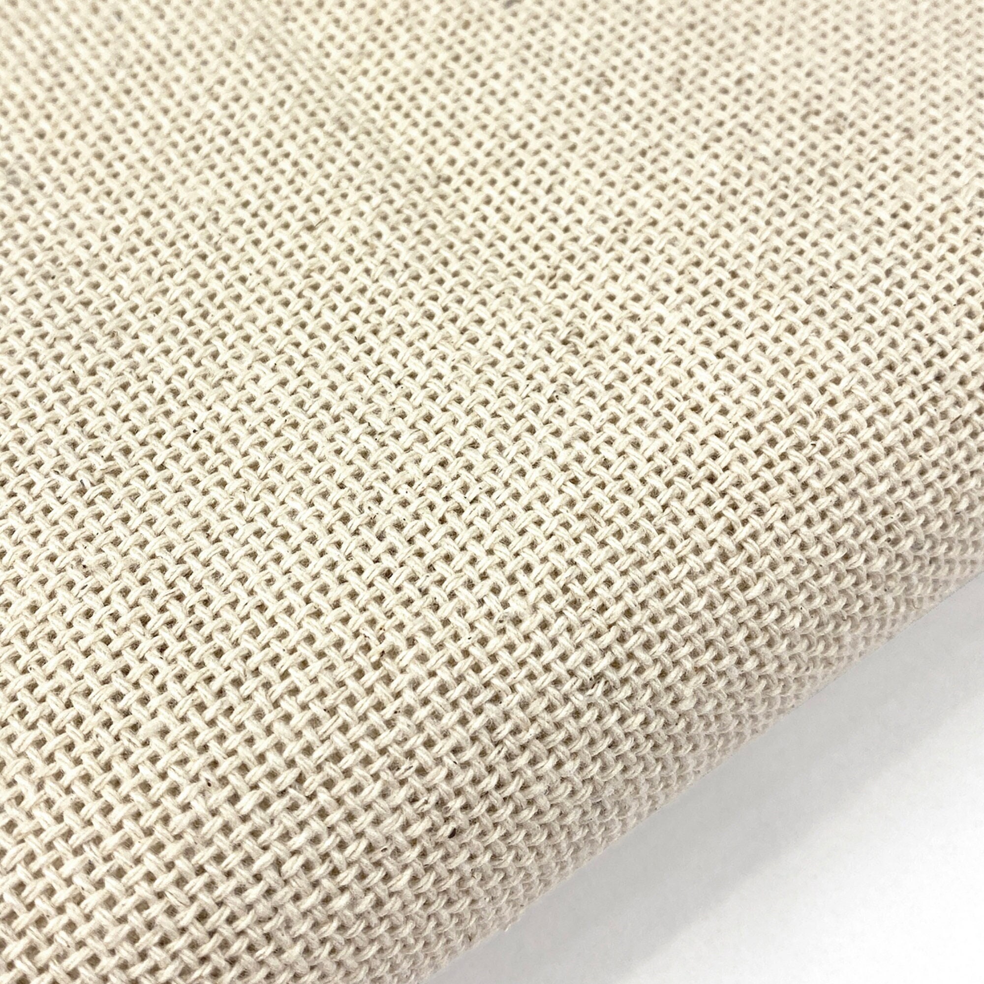Monks Cloth Cotton Punch Needle Basket Weave Rug Tufting - Natural –  Lullabee Fabrics