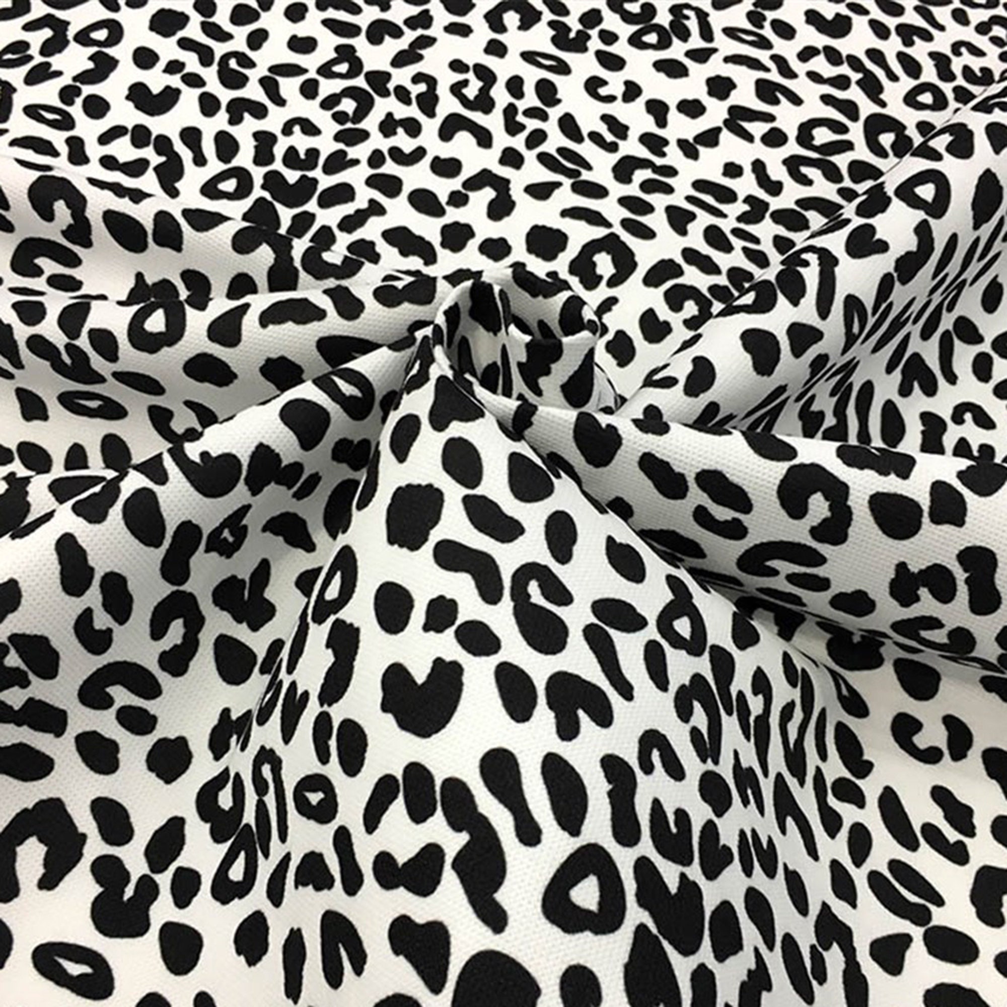 Black and White Leopard Fabric by the Yard Cheetah Animal - Etsy Canada