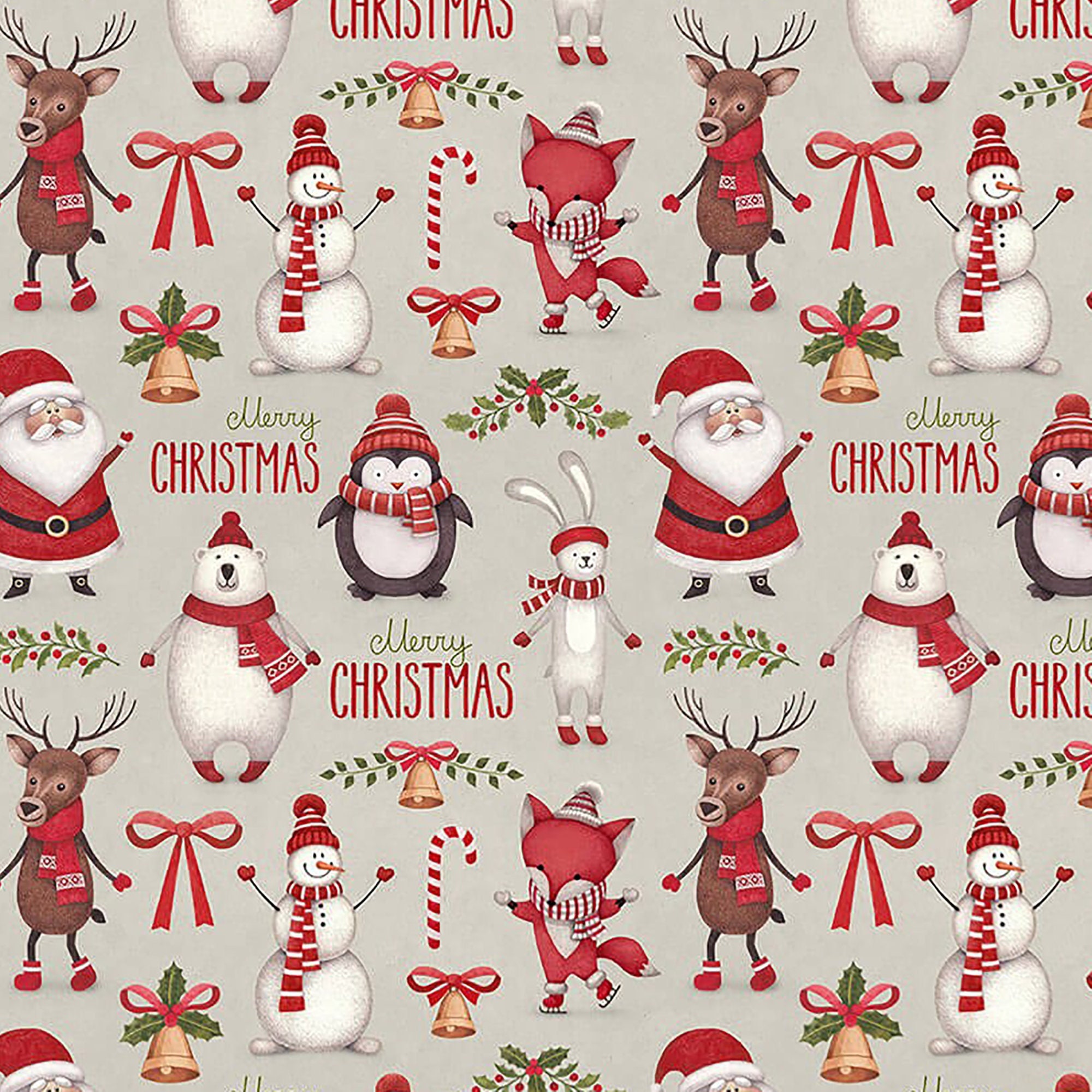 Christmas Fabric by the Yard, Cartoon Santa Claus Trees Teddy Bears Candies  Sketchy Design Print, Decorative Upholstery Fabric for Sofas and Home  Accents, Olive Green White by Ambesonne 