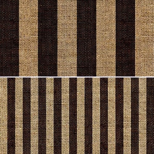 Burlap Print Striped Upholstery Fabrics Brown Beige Jute Pattern Boho Bohemian Home Decor Curtain Sofa Chair Furniture Fabric by the Yard