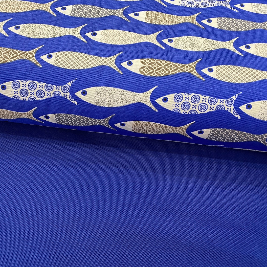 Fische Fischleinen-Gewebe Baumwolle Wasserabweisend Outdoor