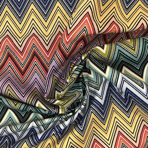 Modern Zigzag Chevron Upholstery Fabrics, Colorful Geometric Print Decorative Home Decor Furniture Chair Sofa Upholstery Fabric by the Yard image 4