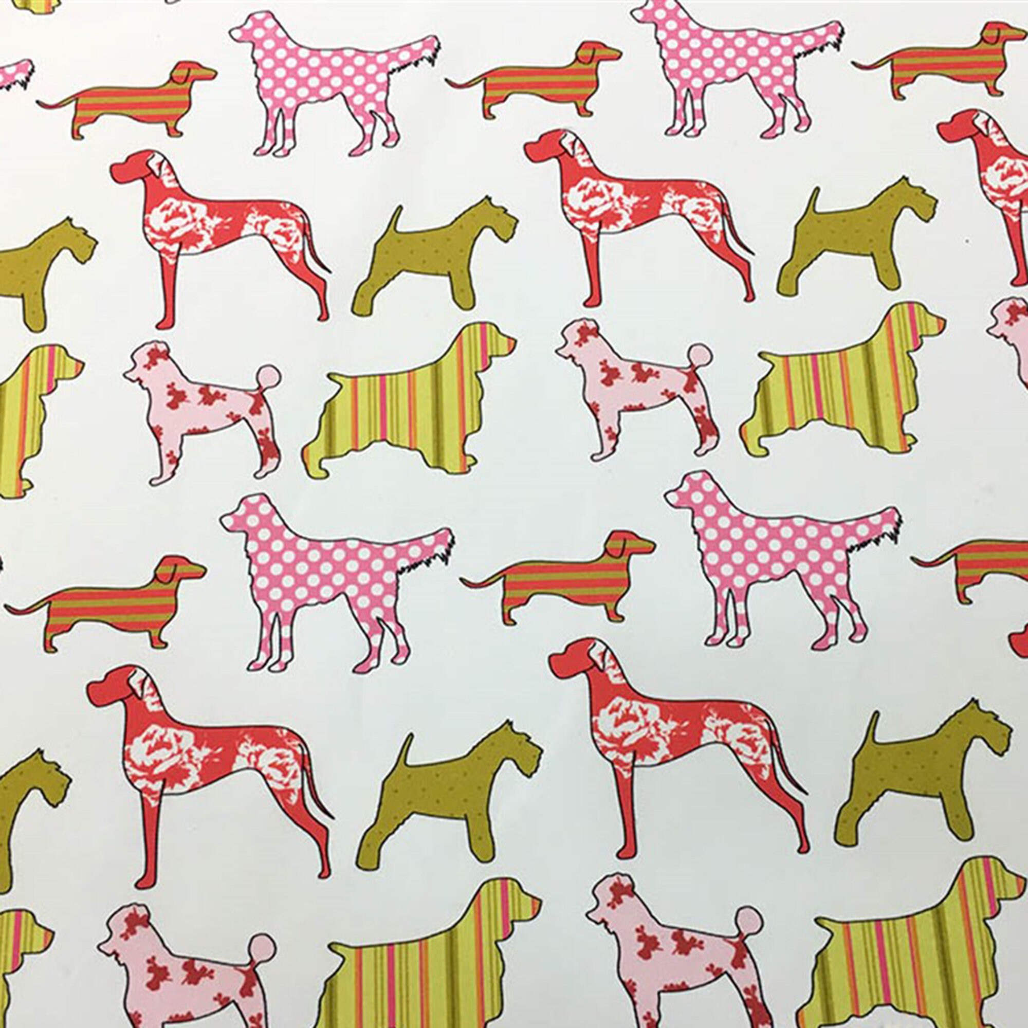 Dog Print Fabric by the Yard Dog Breeds Puppies Print Etsy