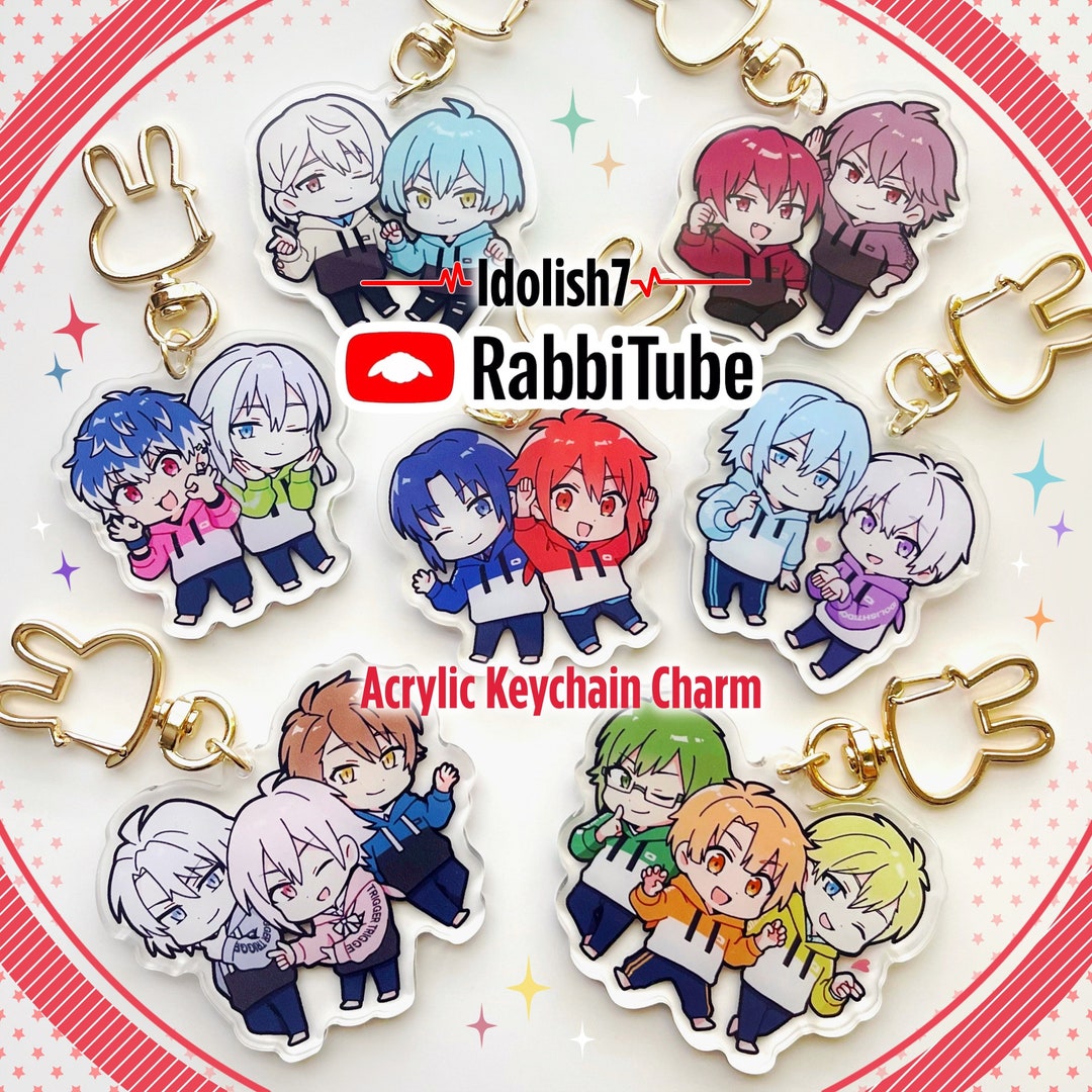 Idolish7 Rabbitube Acrylic Keychain Charms - Etsy
