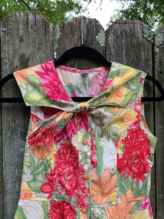 Vintage Romper 1960s | Floral Print Romper