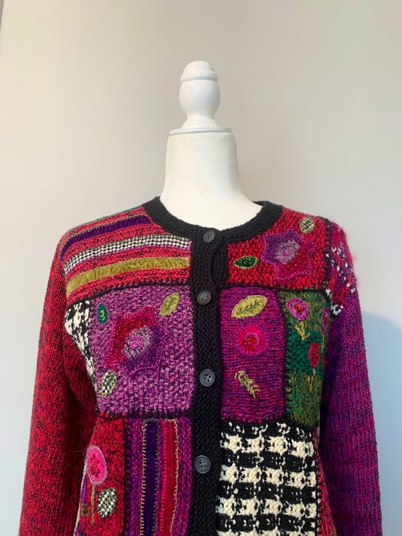 Susan Bristol 1999 Hand Embroidered Sweater