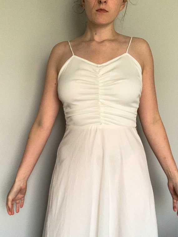 70s White Dress