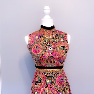 70s Multicolor Maxi Dress