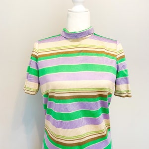 1960s striped dress | 60s mod dress