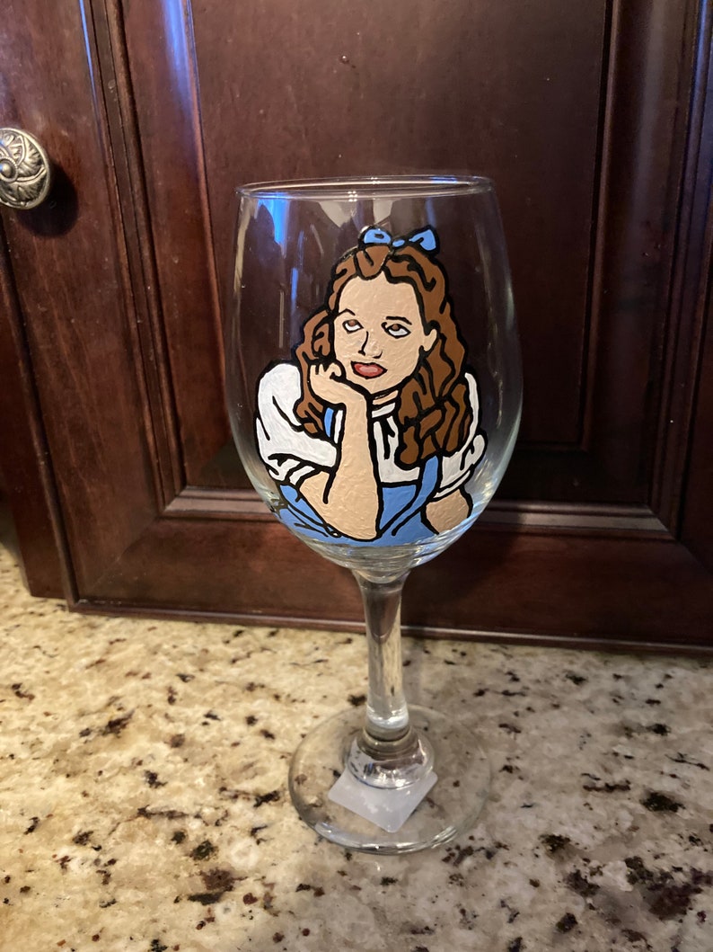 Dorothy Hand Painted Glass
