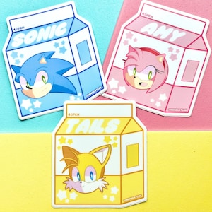 Sonic the Hedgehog-stickers melkpak