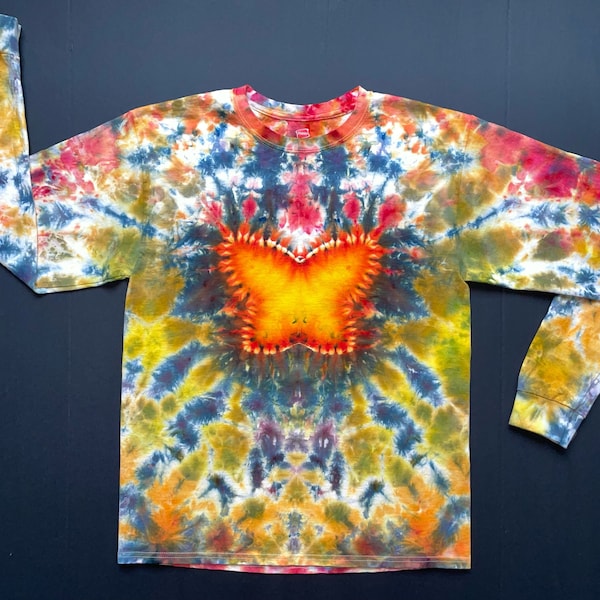 Rainbow Tie Dye Butterfly Neon Tye Die Look Cool T-Shirt