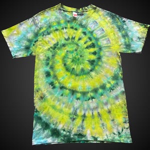 Small Spiral Tie dye T-shirt, professional quality handmade tie-dye, soft cotton tshirt, colorful hippie top, ready to ship