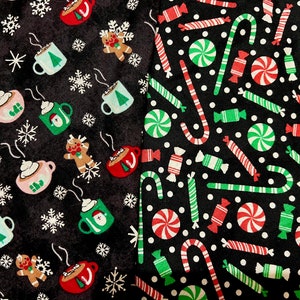 Reversible Holiday bandana | candy cane | Christmas | Santa