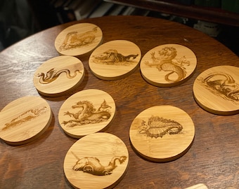 Sea Monster Coasters